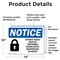 Signmission Lockout Tagout Setup Maintenance Repair, 14 in W x Rectangle, Vinyl Decal OS-2PACK-NS-D-1014-L-15907 - alternate 3
